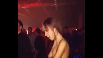 Big tits bouncing in a club