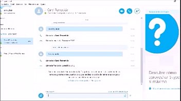 Una muestra a un chico del twitter por skype