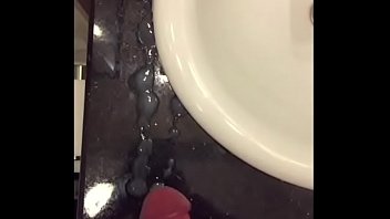 Cumshot in sister-in-law'_s bathroom