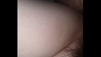 Fucking my amateur wife'_s hairy cunt with slow motion cumshot